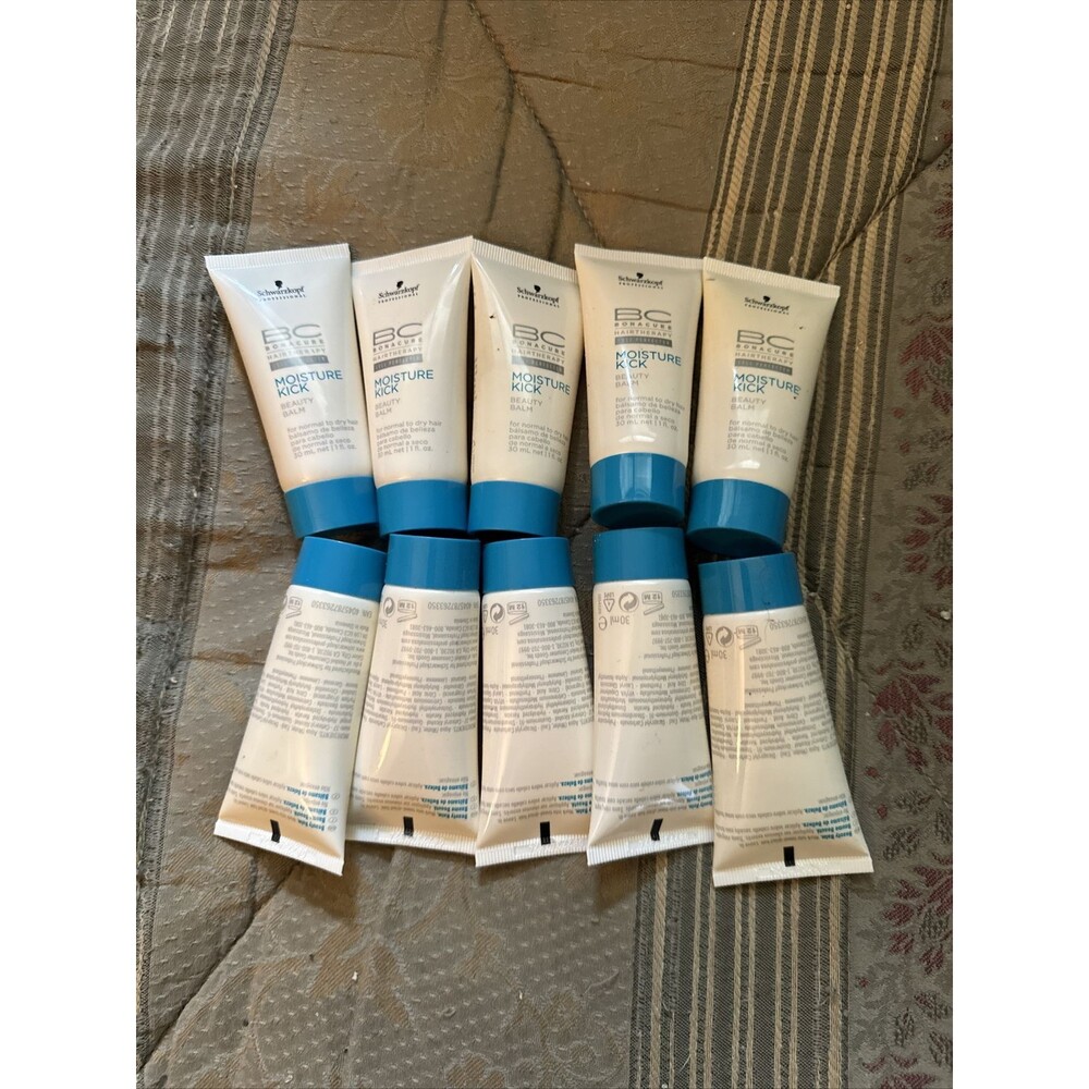Lot of 10 Schwarzkopf BC Bonacure Hairtherapy Moisture Kick Beauty Balm 1 oz ea